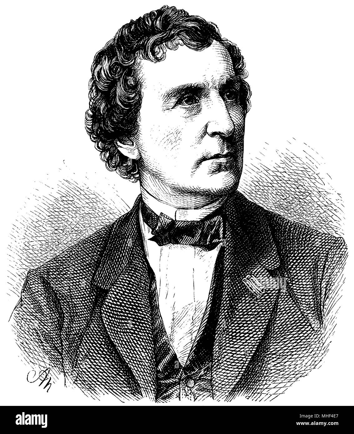 Emil Devrient (4. September 1803 geboren, starb am 7. August 1872), Stockfoto