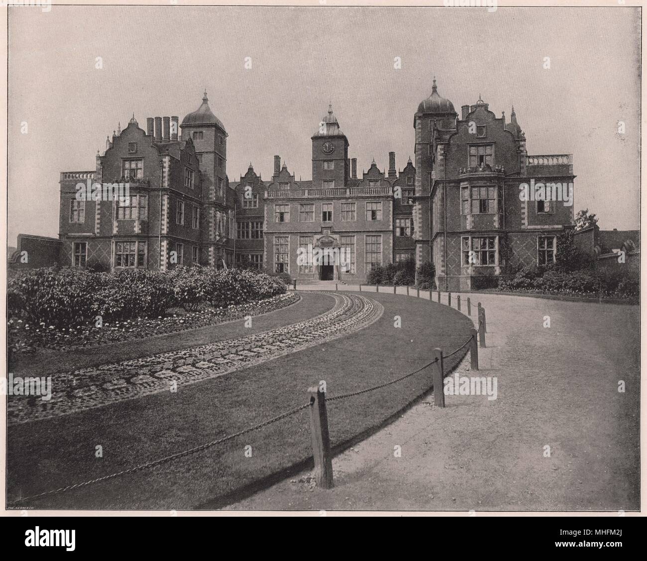 Aston Hall, Aston Park, - Estone im Domesday, - steht auf einem Hügel über dem River Tame, zwei Meilen nördlich von Birmingham Stockfoto