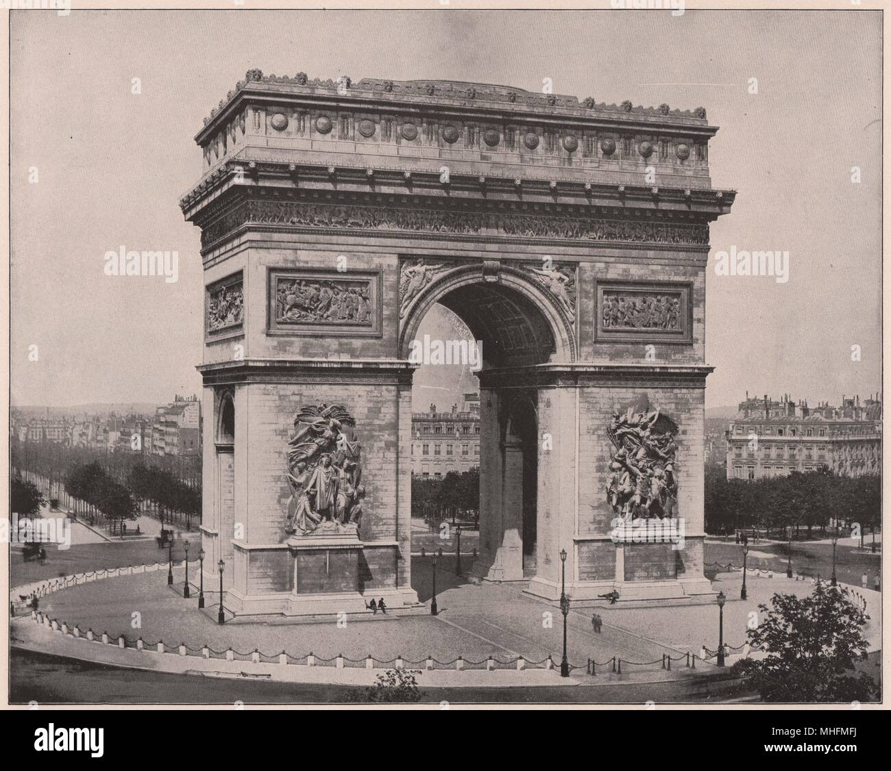Triumphbogen, Paris Stockfoto