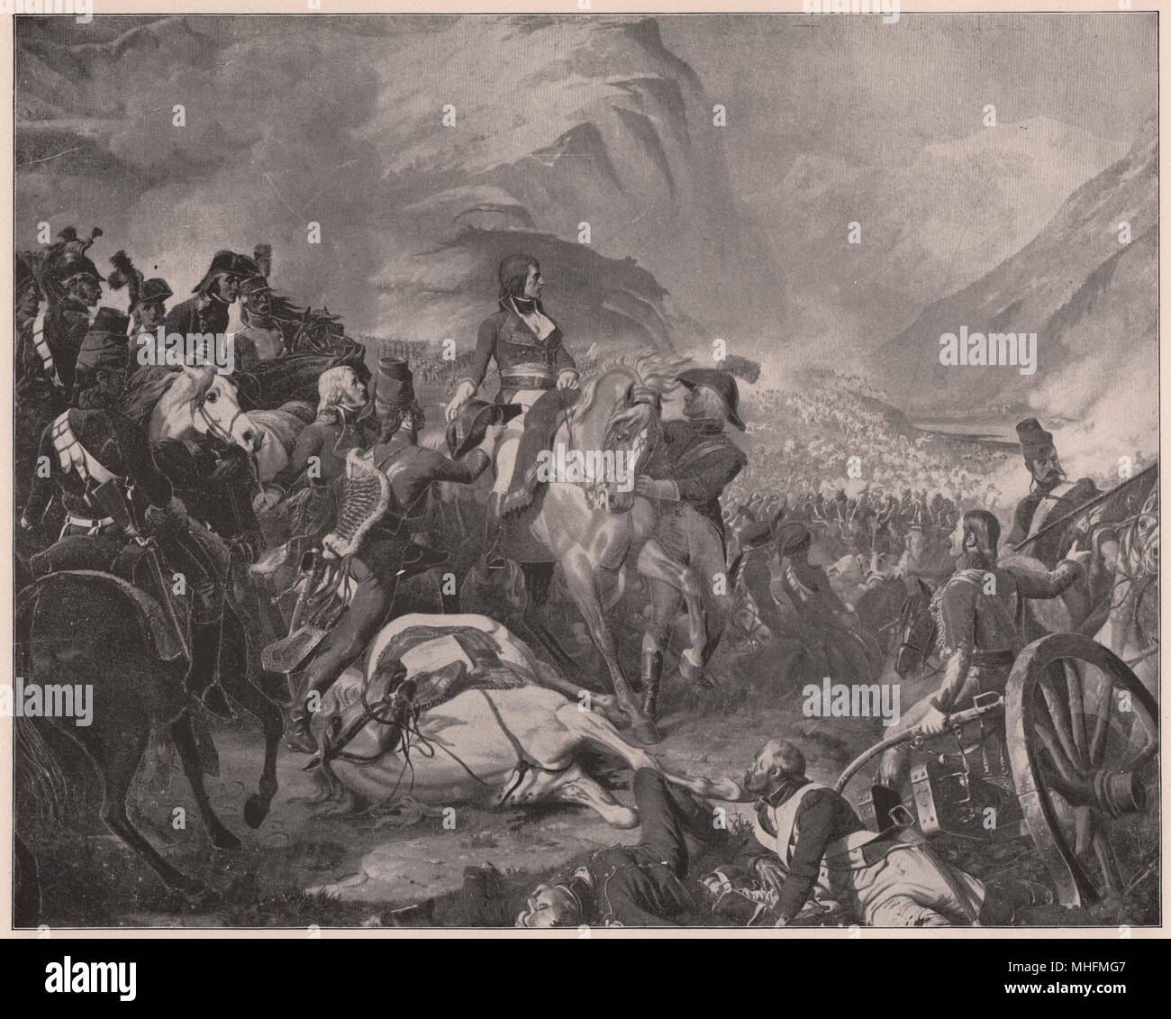 Schlacht von Rivoli, der Galerie der Schlachten, Versailles Stockfoto