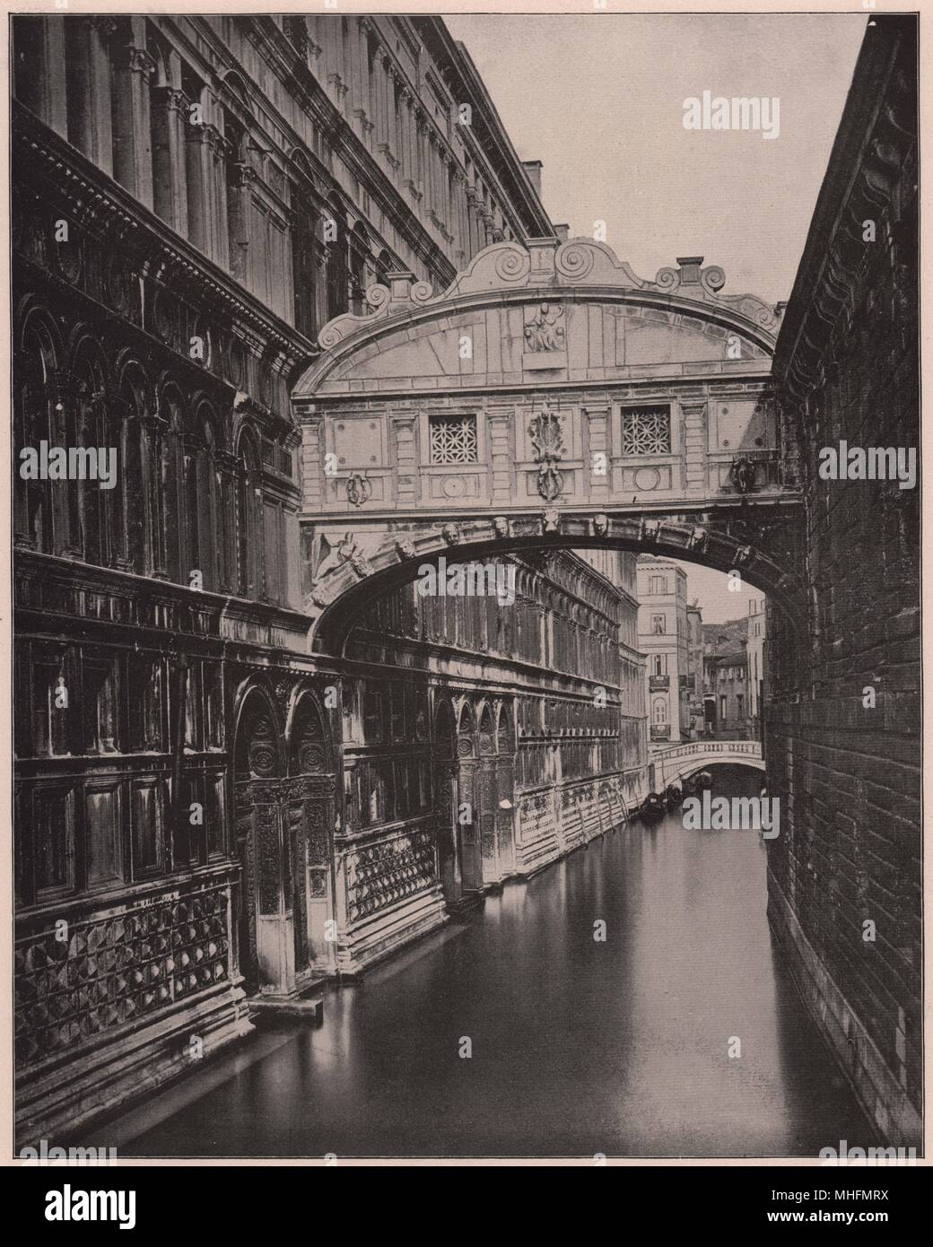 Seufzerbrücke in Venedig Stockfoto