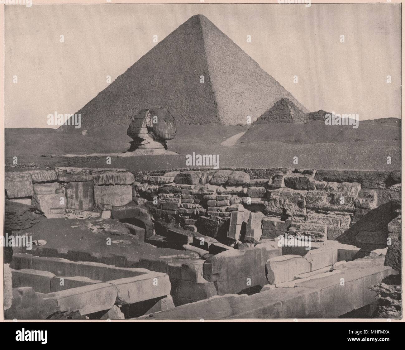 Die Pyramiden und die Sphinx, Ägypten Stockfoto