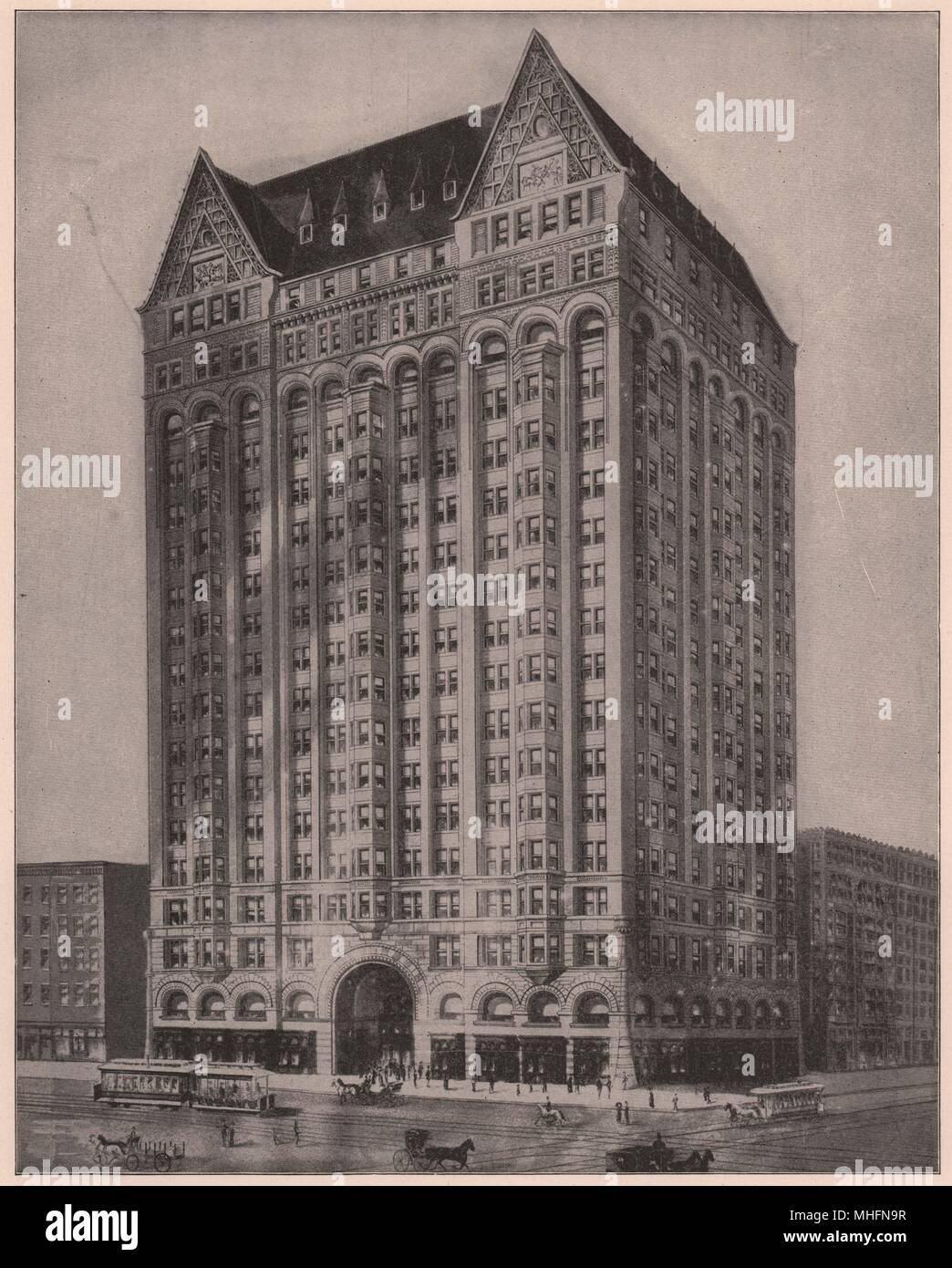 Die Masonic Temple, Chicago Stockfoto