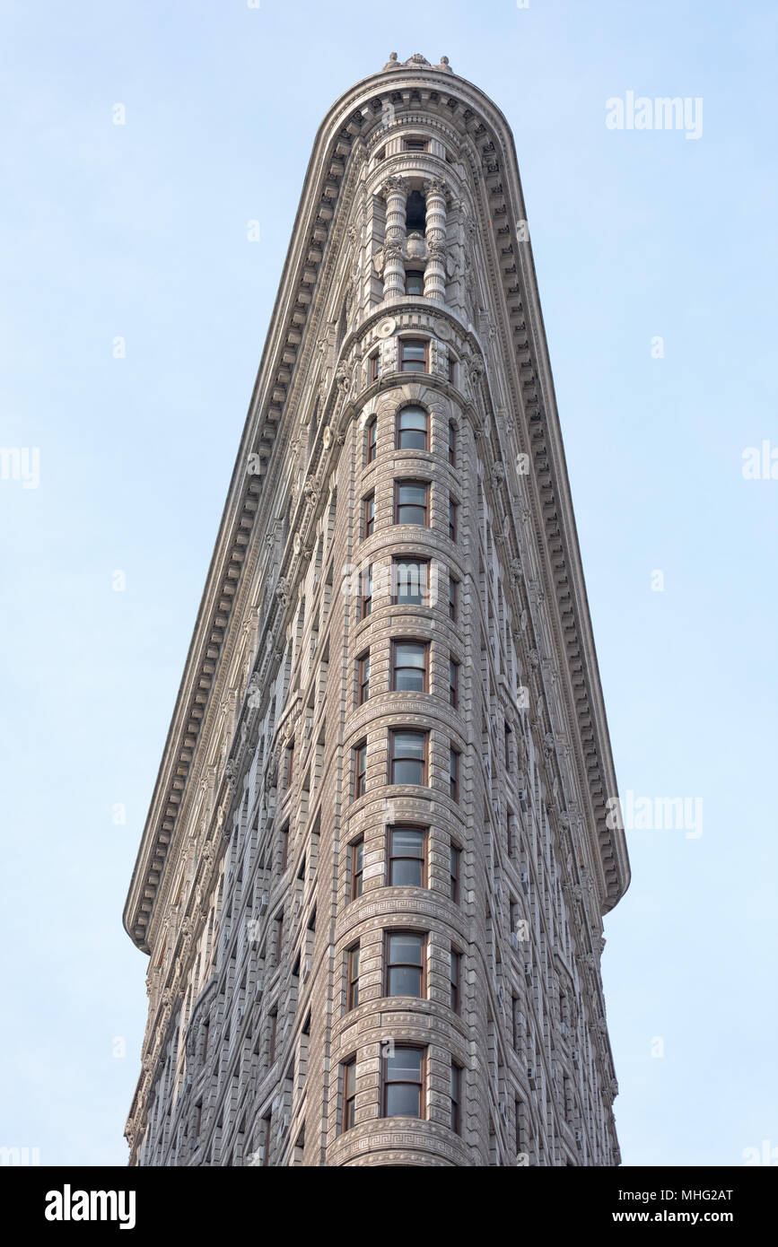NEW YORK - USA - 11. Juni flatiron building 2015 HDR vertikale Ansicht "30 Stil Stockfoto