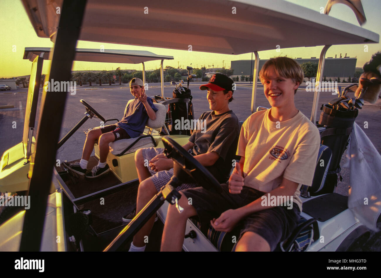 Dammam, Saudi-Arabien - die Golf üben auf der weitläufigen Saudi Aramco Compound in der östlichen Provinz Saudi-Arabiens. Stockfoto