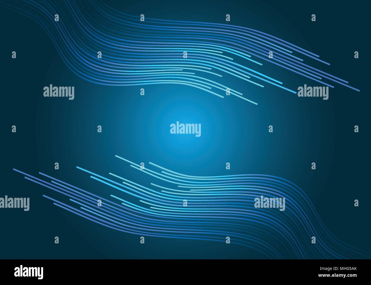 Abstrakt Blau light line Kurve auf schwarzem Design moderne futuristischen Hintergrund Vector Illustration. Stock Vektor