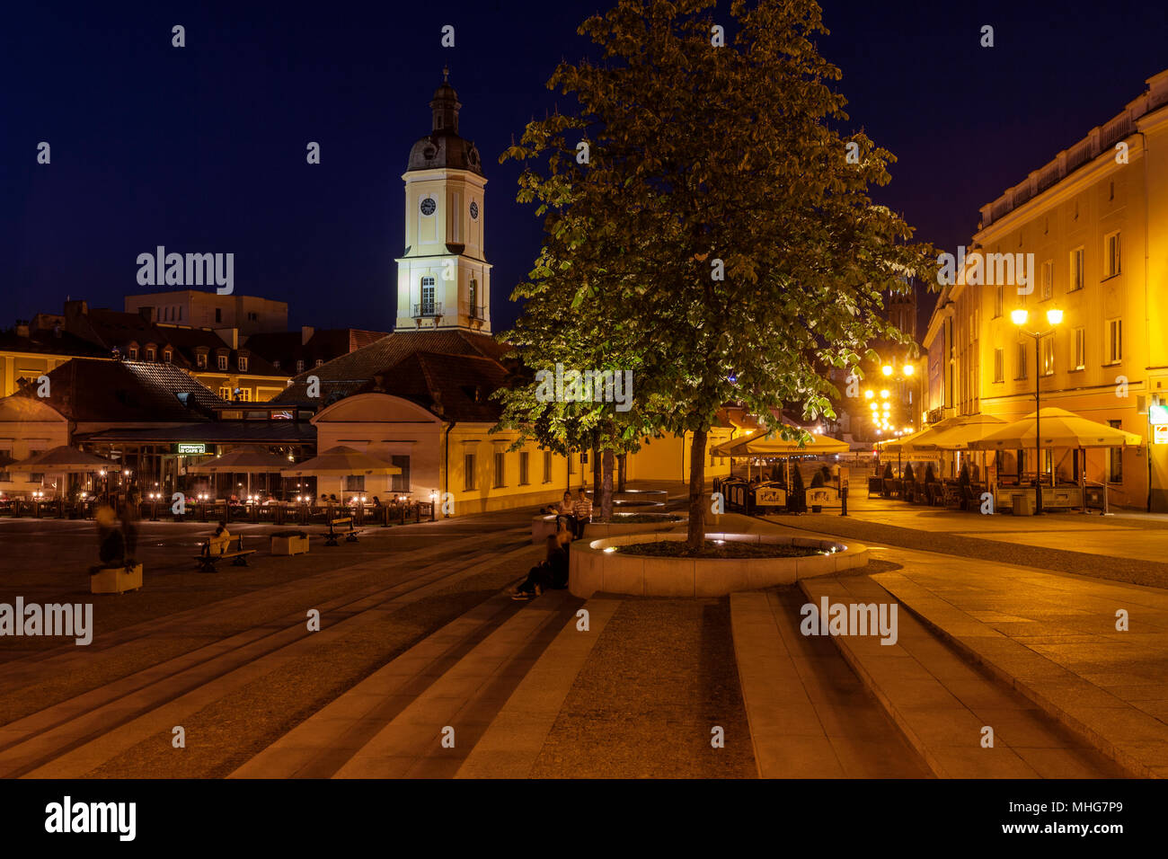 Bialystok, Altstadt, Rathaus, Podlasien, Polen. Stockfoto