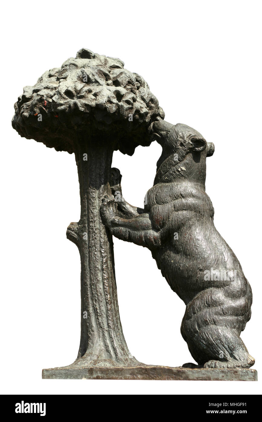 Oso y Madroño Statue. Madrid. Spanien Stockfoto
