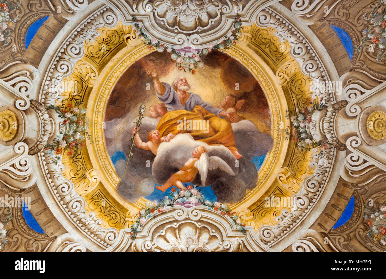 Die verherrlichung der jungfrau Fotos und Bildmaterial in hoher