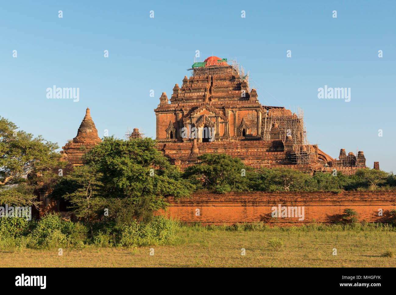 Sulamani Tempel in durch Erdbeben beschädigt, Bagan, Myanmar (Birma) Stockfoto