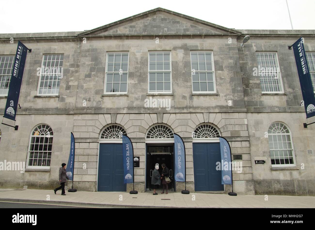 Dorchester, Großbritannien. 1. Mai 2018. Shire Hall Dorchester, Ort der Tolpuddle Märtyrer Versuch öffnet wieder seine Türen, 1. Mai 2018. Die Shire Hall in Dorchester, die die Tolpuddle Märtyrer Versuch im Jahr 1834 gehalten hat, hatten ein 2,9 miliion erneuern. Jetzt ein Museum der Shire Hall sowie die Geschichten zu erzählen, wird das Gericht auch die Geschichten von Protest in der Grafschaft Dorset Credit sagen: Haydn Wheeler/Alamy leben Nachrichten Stockfoto