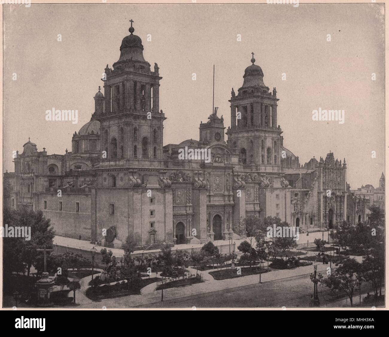 Die Kathedrale, die Stadt von Mexiko Stockfoto