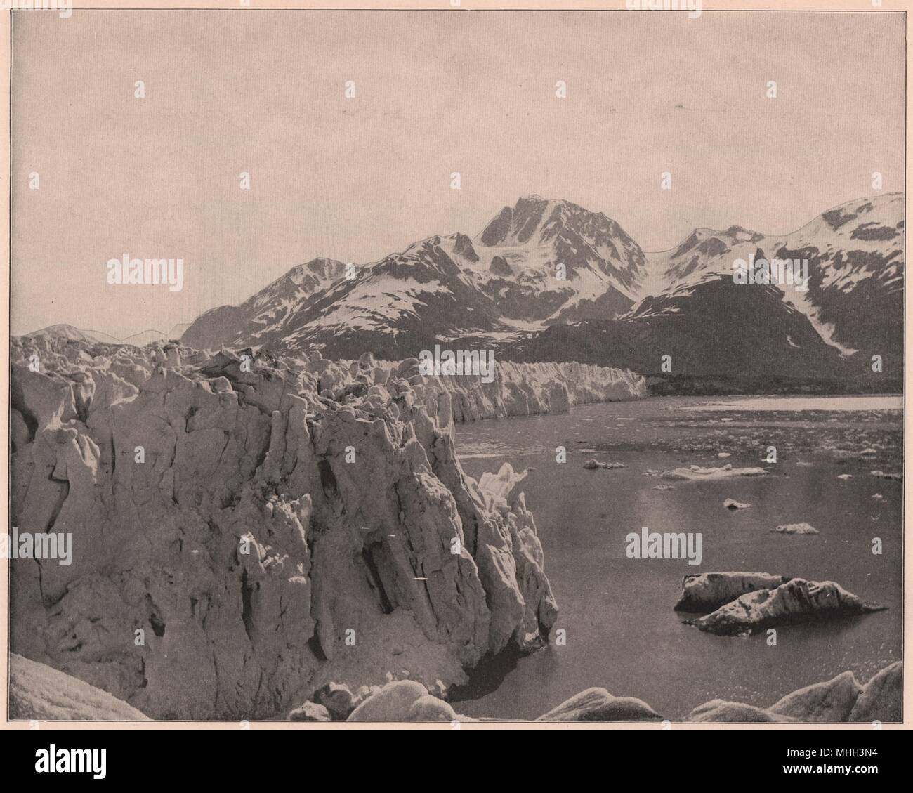 Muir-Gletscher in Alaska Stockfoto