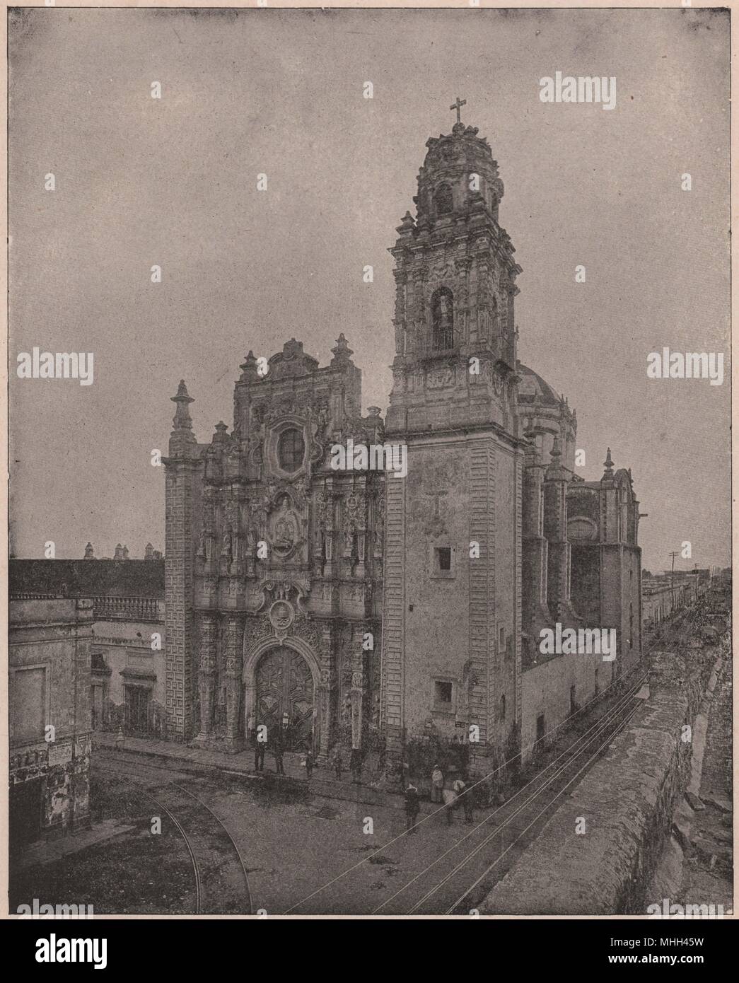 Kirche von La Santissima, Stadt von Mexiko Stockfoto
