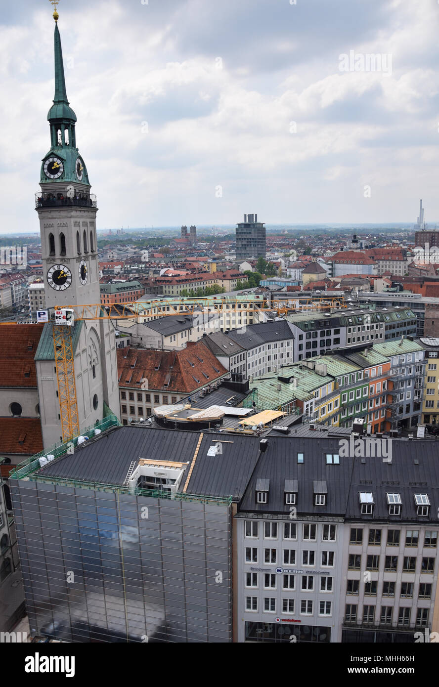 München, Deutschland - 02.Mai 2016: ein Blick auf die Berliner Innenstadt Stockfoto