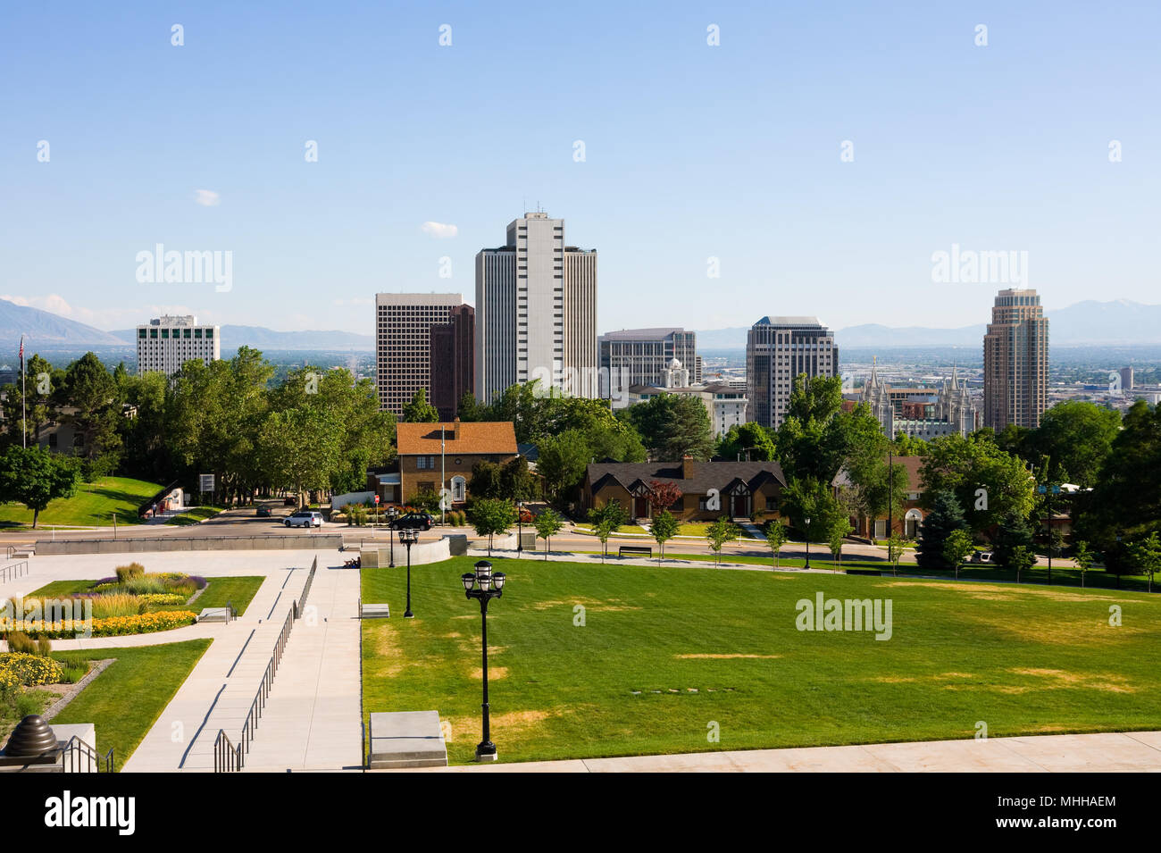 Die Innenstadt von Salt Lake City, Utah Stockfoto