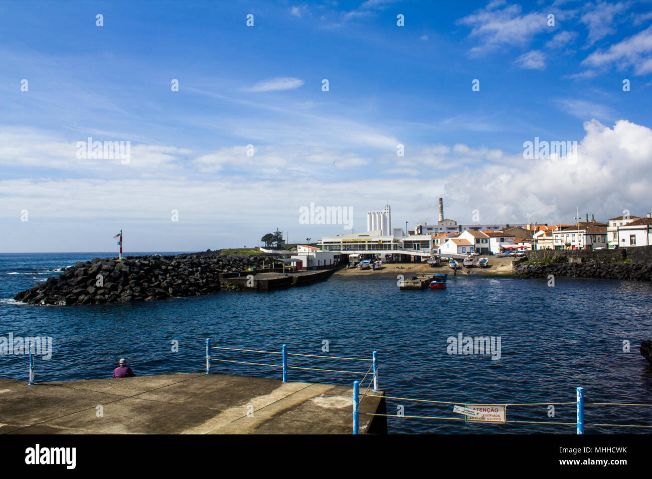 Azoren Küste Landschaft Stockfoto