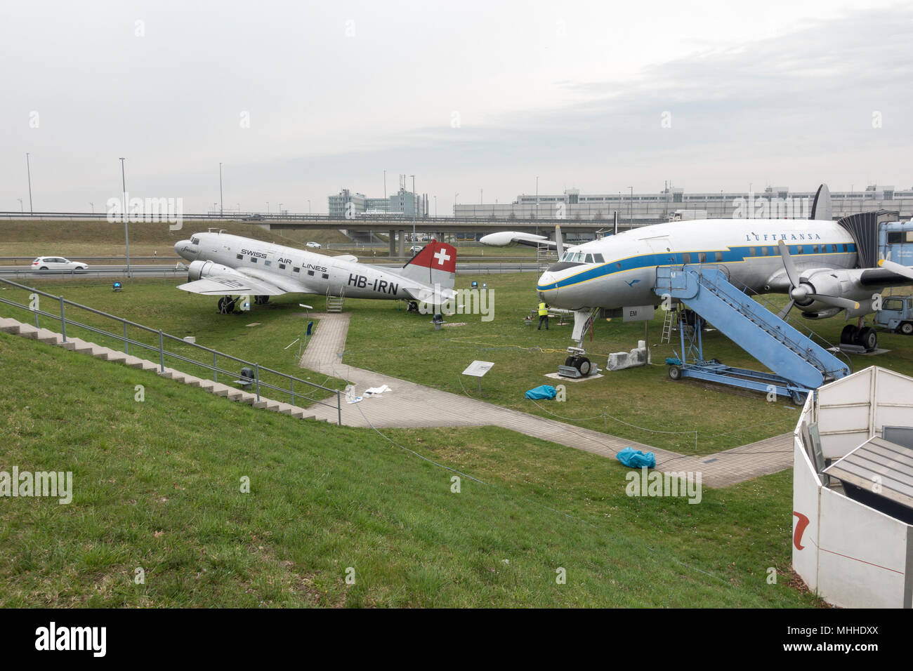 Flughafen München Besucher Park B53 www.alamy.de