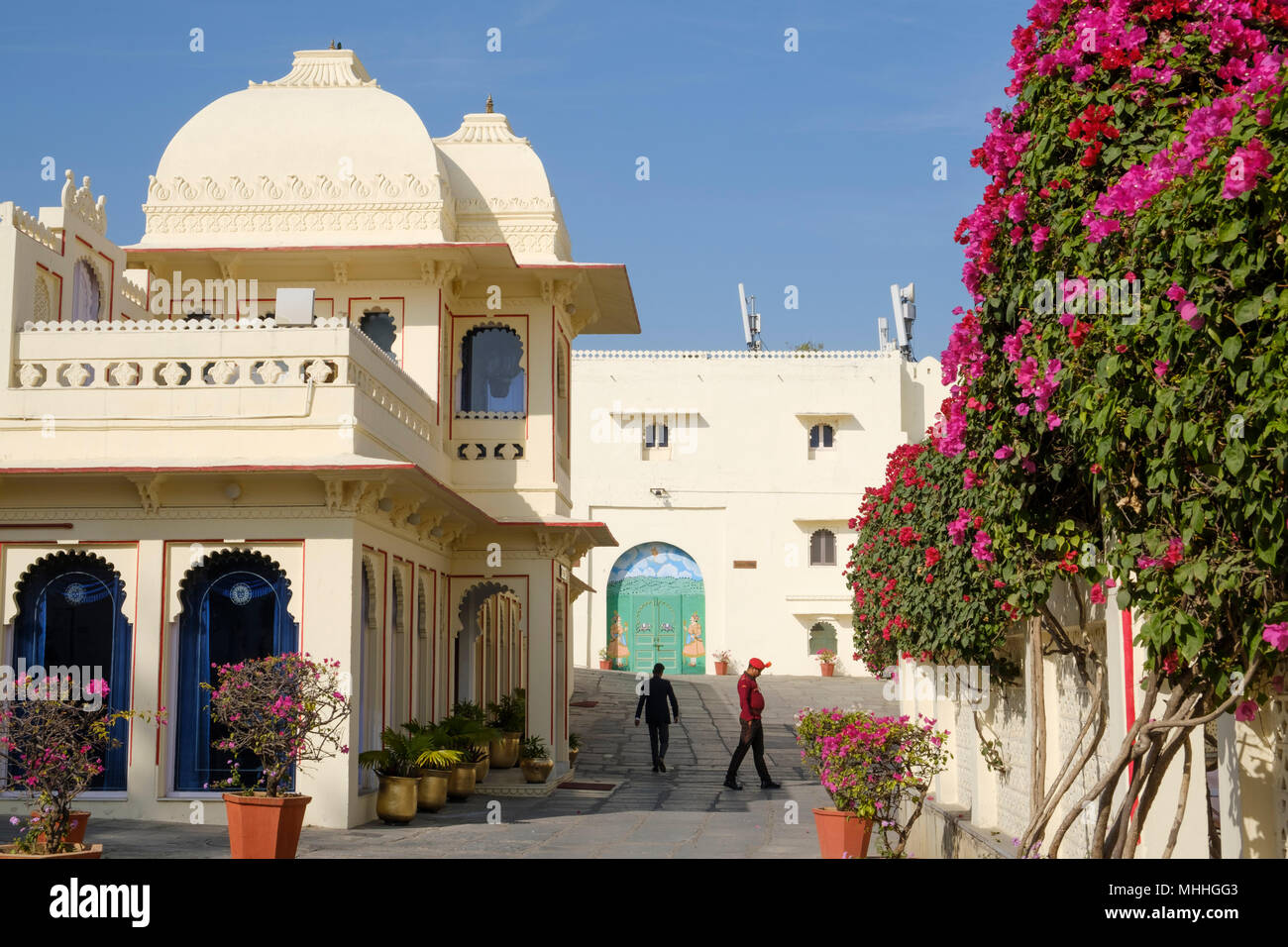 Udaipur, auch bekannt als die Stadt der Seen, das Venedig des Ostens, ist die historische Hauptstadt des Königreichs von Mewar, Rajasthan. Stockfoto