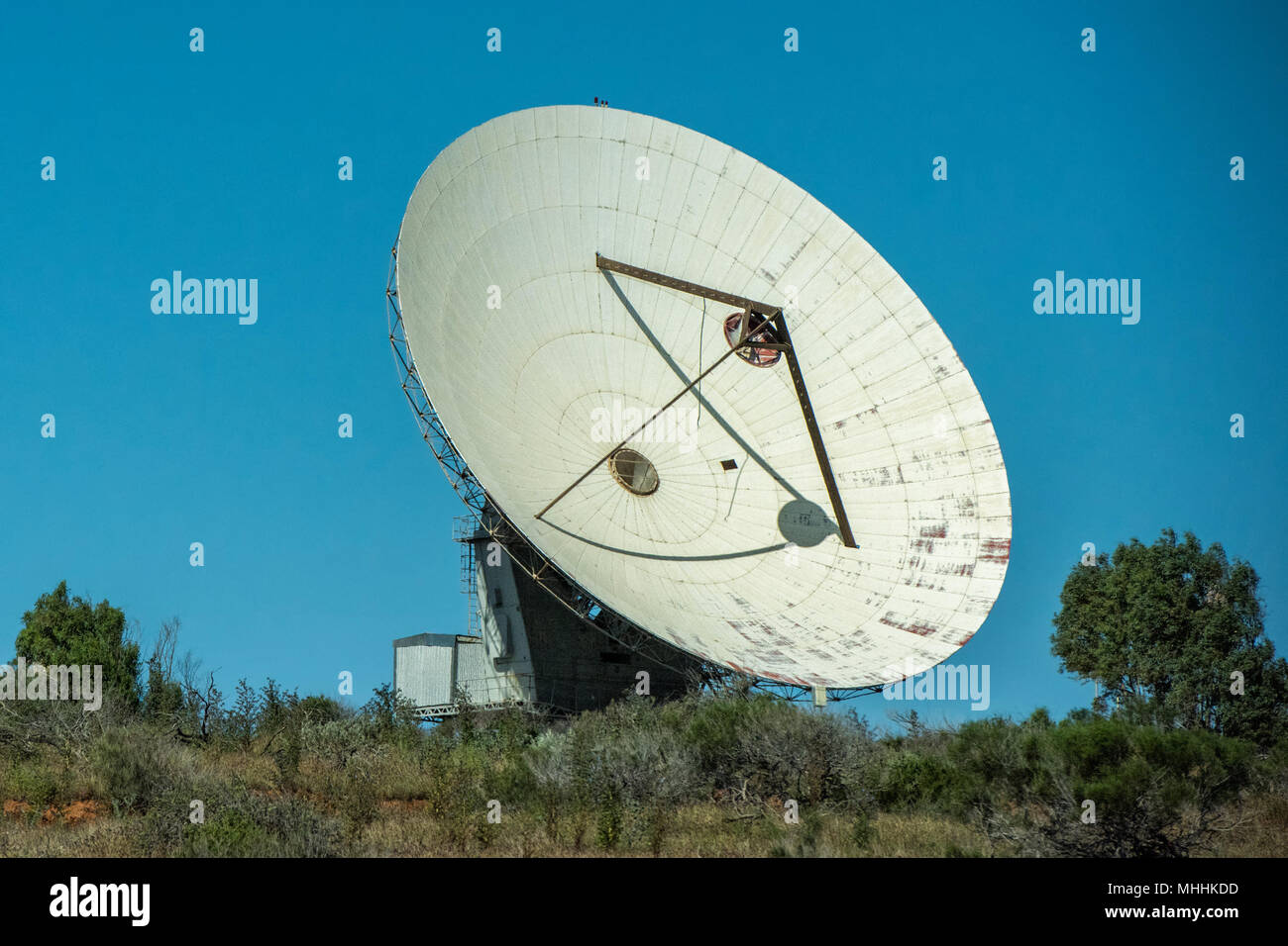 Platz mond Eroberung riesen Antenne in Australien Stockfoto