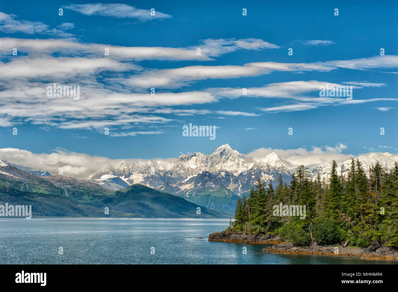 Glacier View in Alaska, Prince William Sound Stockfoto