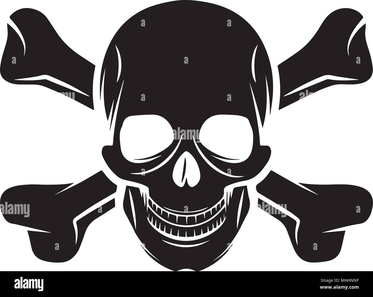 Skull Tattoo Abbildung Stock Vektor