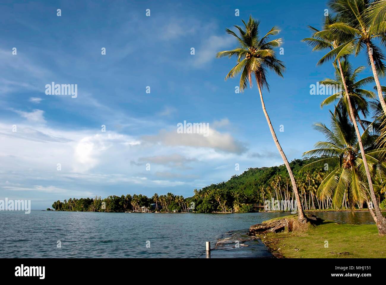 Tropischen Inseln von Truk Lagoon im Südpazifik Stockfoto