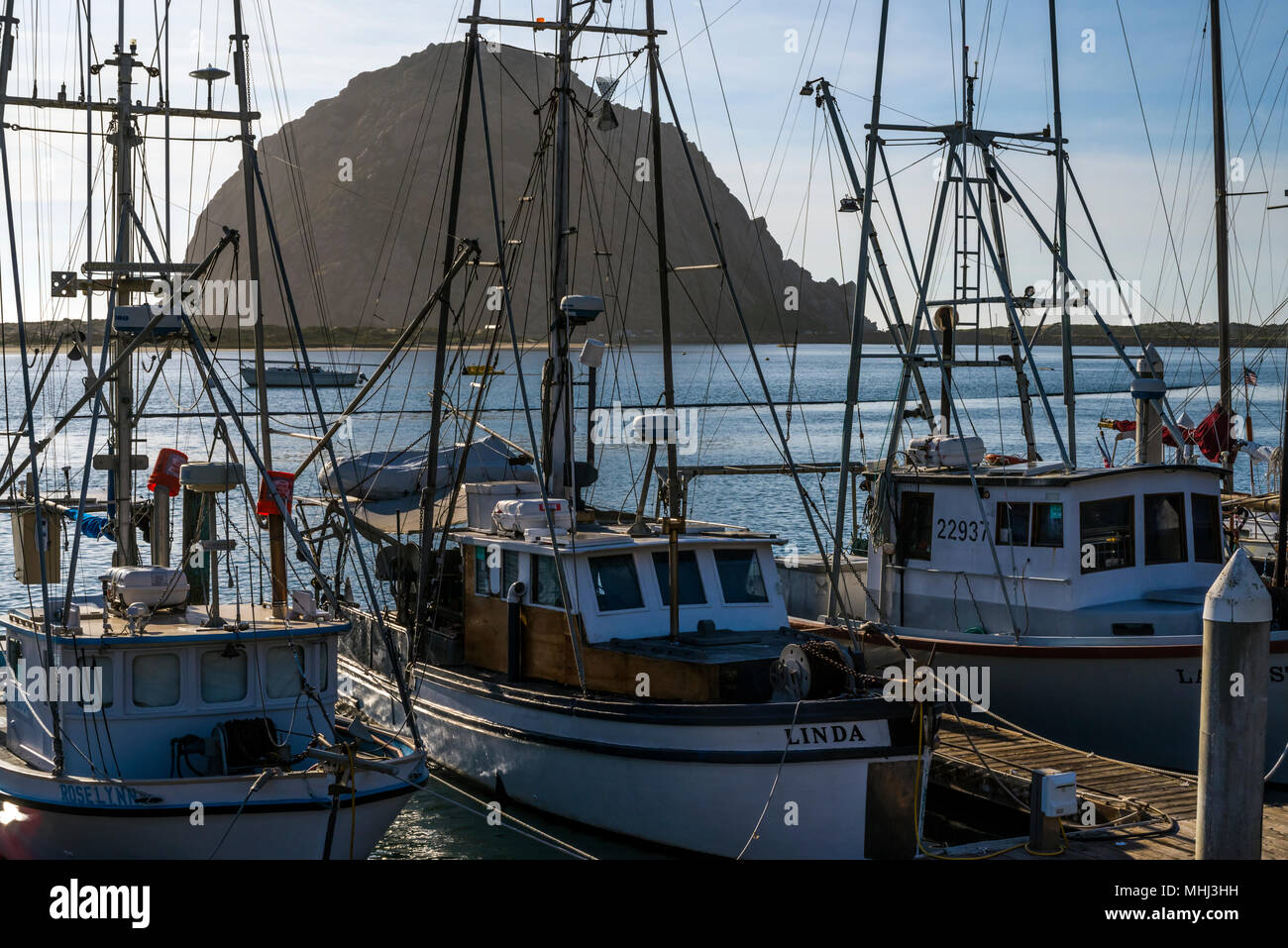 Morro Rock, Morro Bay, Kalifornien Stockfoto