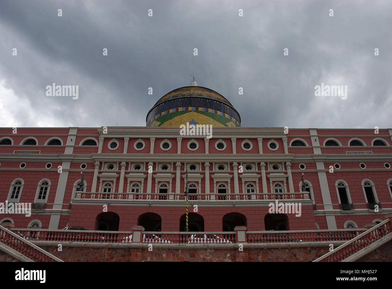 Das Teatro Amazonas (Amazon Theater) Opera House im Herzen von Manaus, Brasilien Stockfoto