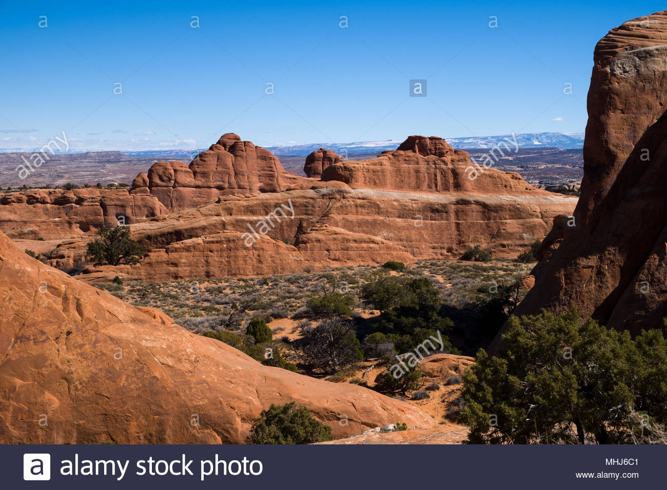 Vista Des Colorado Plateaus Mit Sandstein Flossen Und Naturlichen
