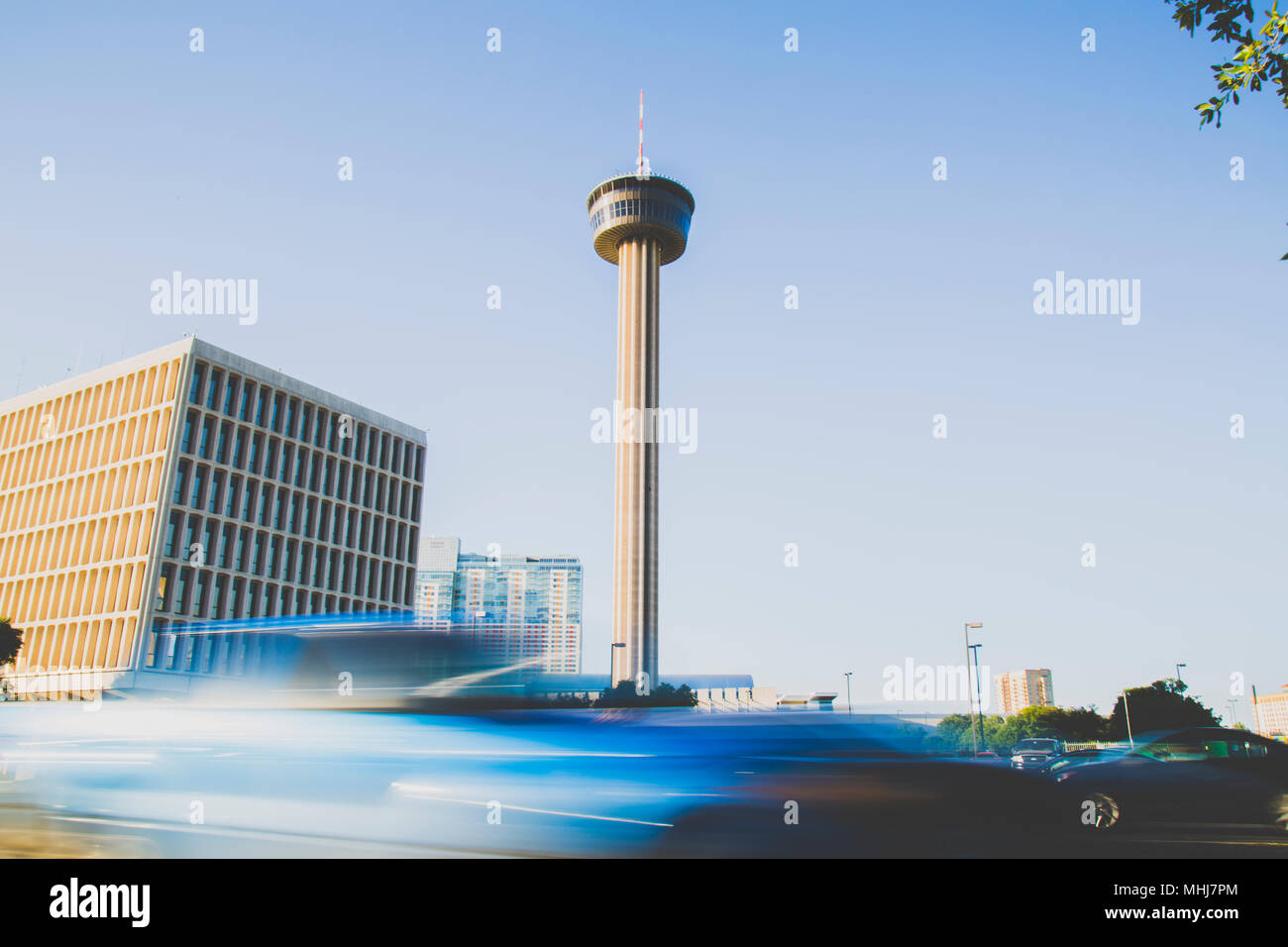 Turm von Nord-, Mittel- und Südamerika, in der hemisfair befindet sich auf dem südöstlichen Teil von Downtown, San Antonio, Texas, USA Stockfoto