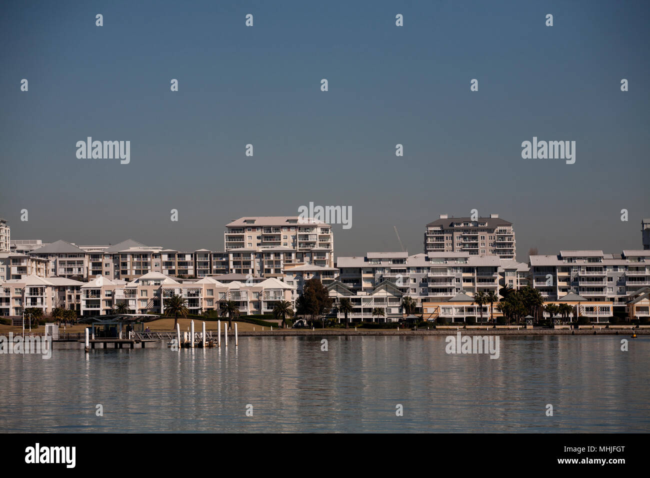 Modernes Apartment Blocks Parramatta River Neuhaus New South Wales Australien Stockfoto