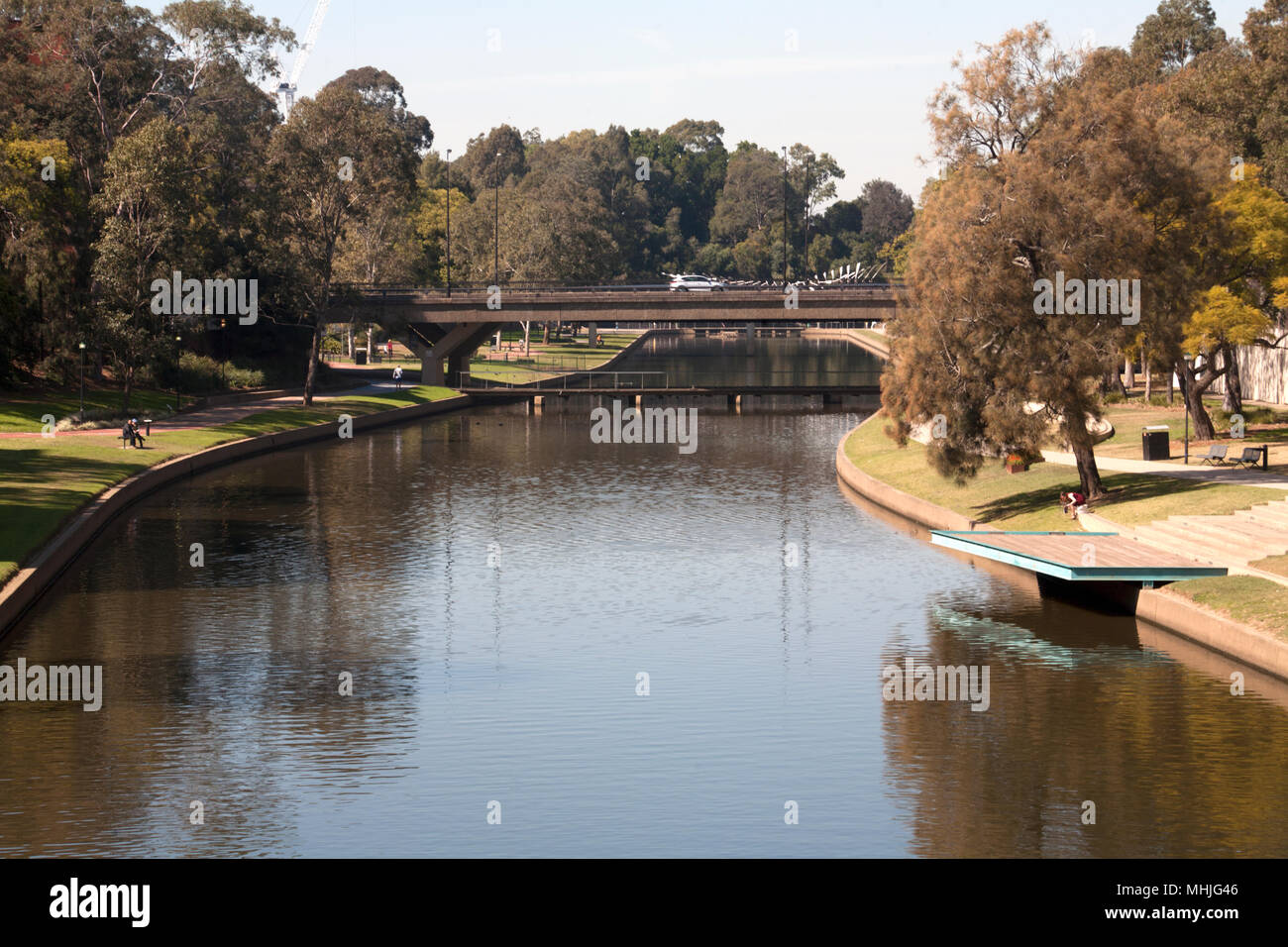 Spaziergang Am Fluss Parramatta Parramatta River In New South Wales Australien Stockfotografie Alamy