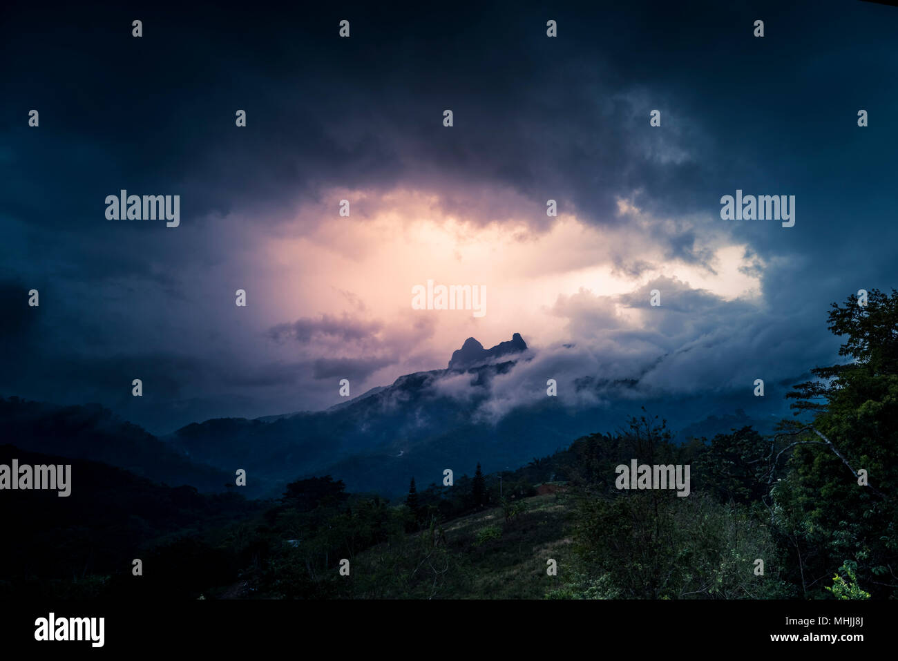 Panama Landschaft Regenzeit Stockfoto