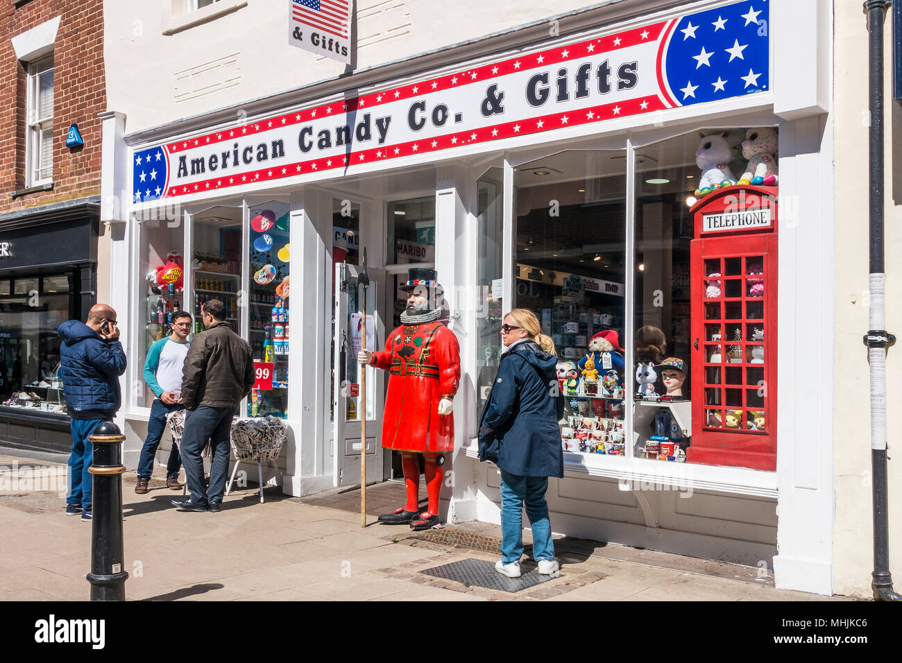 American Candy Co, Souvenirshop, High Street, Canterbury, Kent Stockfoto