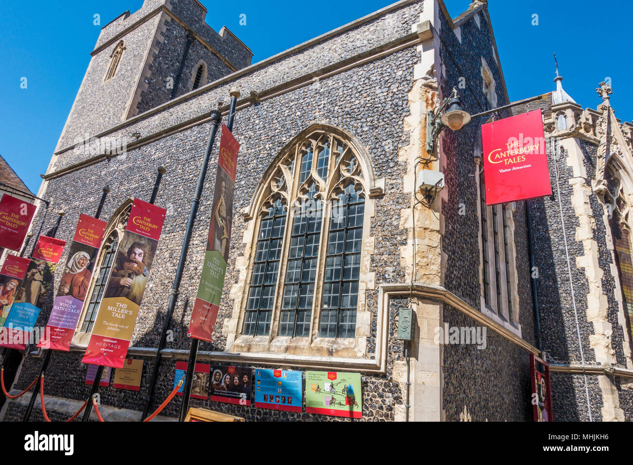 Die Canterbury Tales, Audio-visuelle, Sehenswürdigkeit, St Margarets Street, Canterbury, Kent Stockfoto