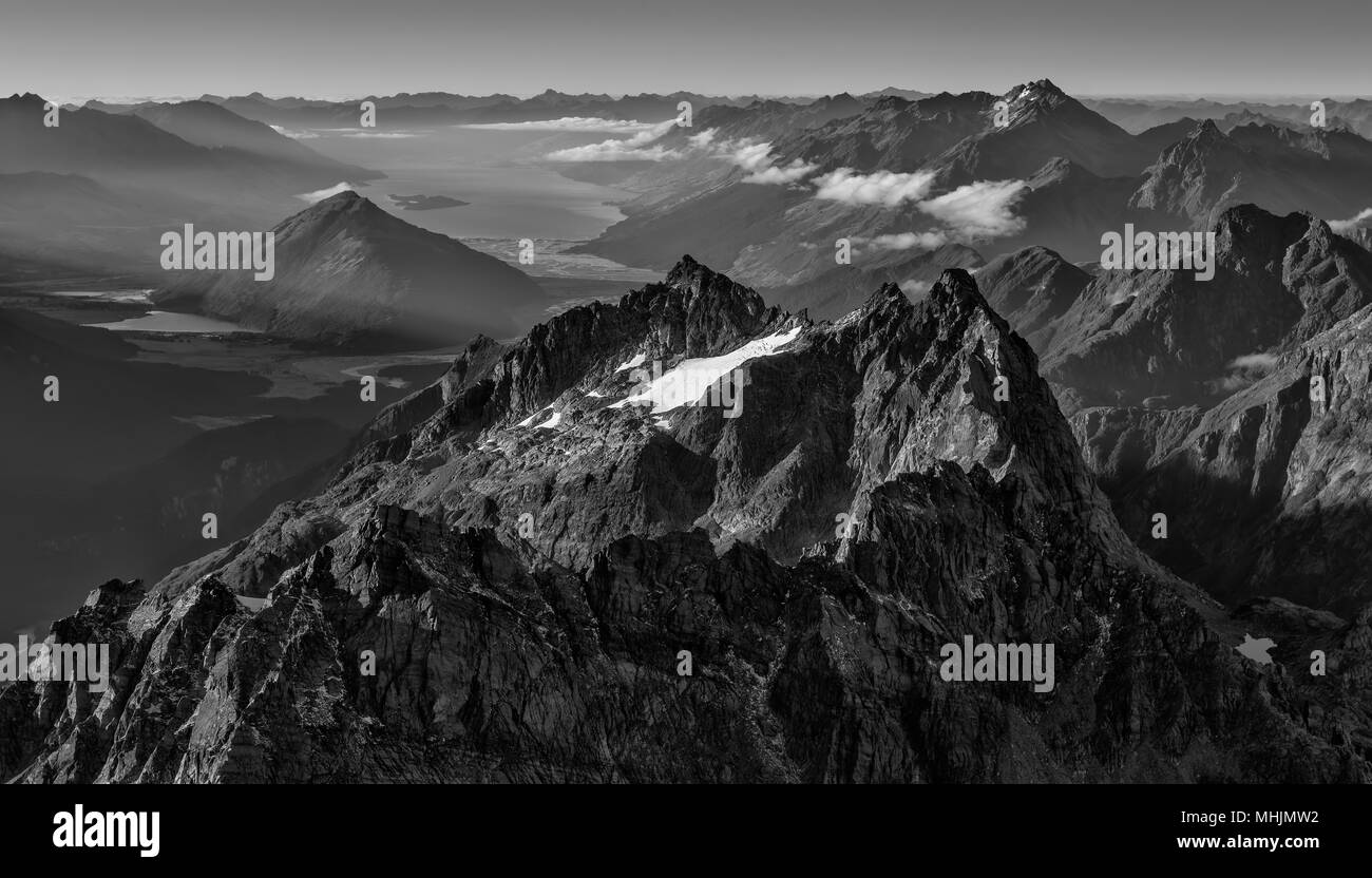 Neuseeland Luftbild Stockfoto