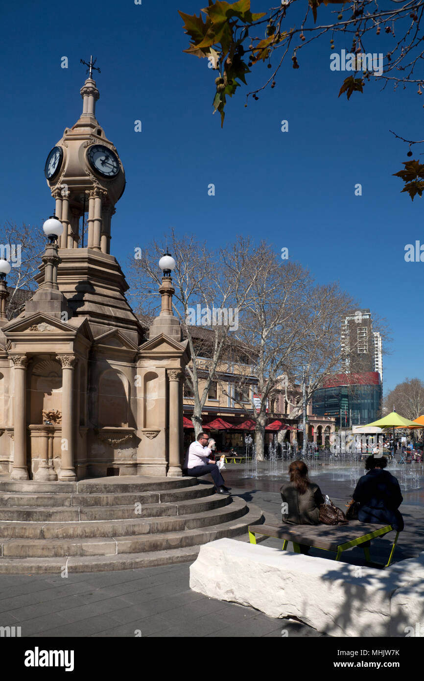 Centennial Memorial Fountain Centenary Square parramatta New South Wales Australien Stockfoto