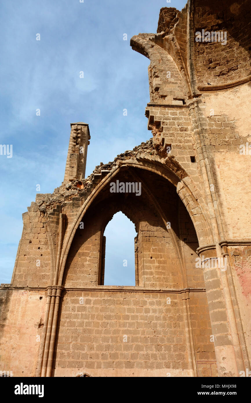 Ruinen von St George der Griechen Kirche, Famagusta, Türkische Republik Nordzypern Stockfoto