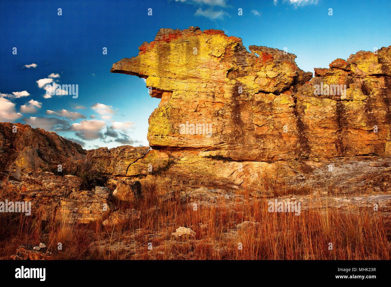 Interessante Designs der Madagaskar Berge Stockfoto