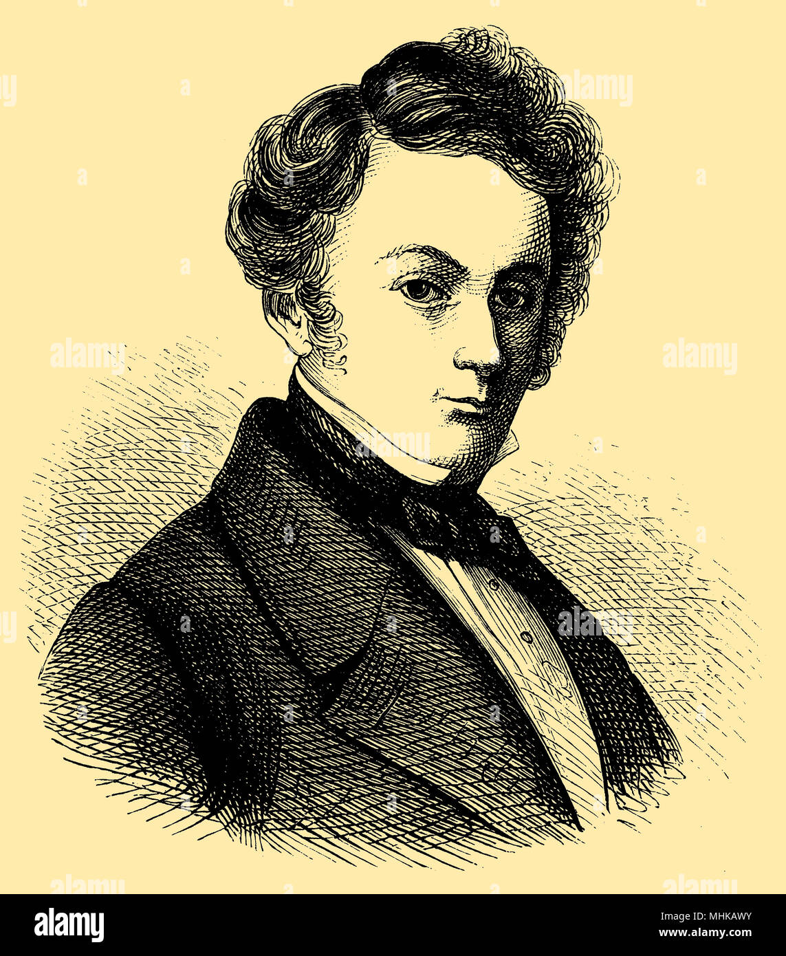 Gustav Albert Lortzing (23. Oktober 1803 geboren, starb, 21. Januar 1851), Stockfoto