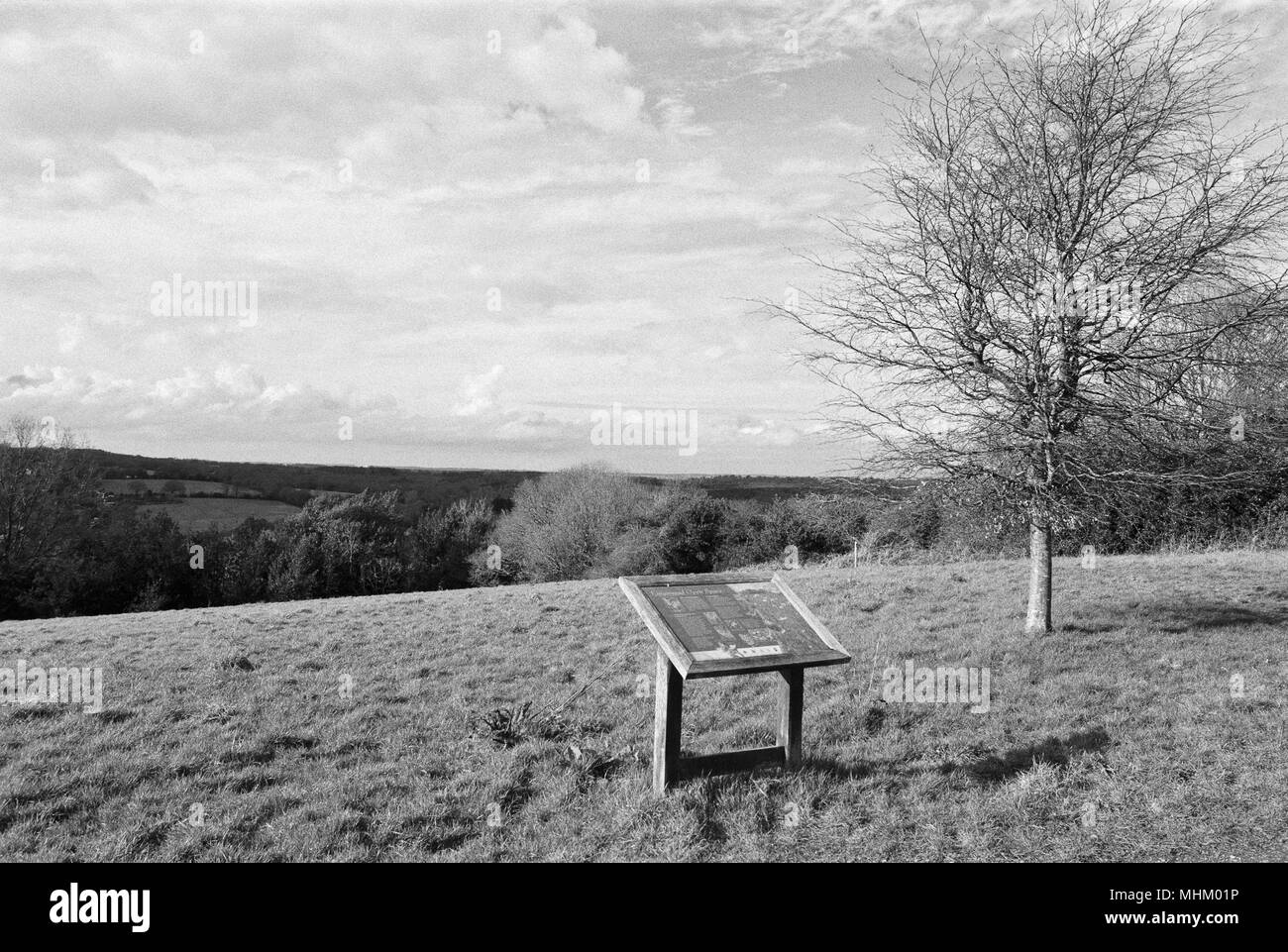 Landschaft bei Kingsmead open space an der Schlacht, in der Nähe von Hastings, East Sussex, Großbritannien Stockfoto