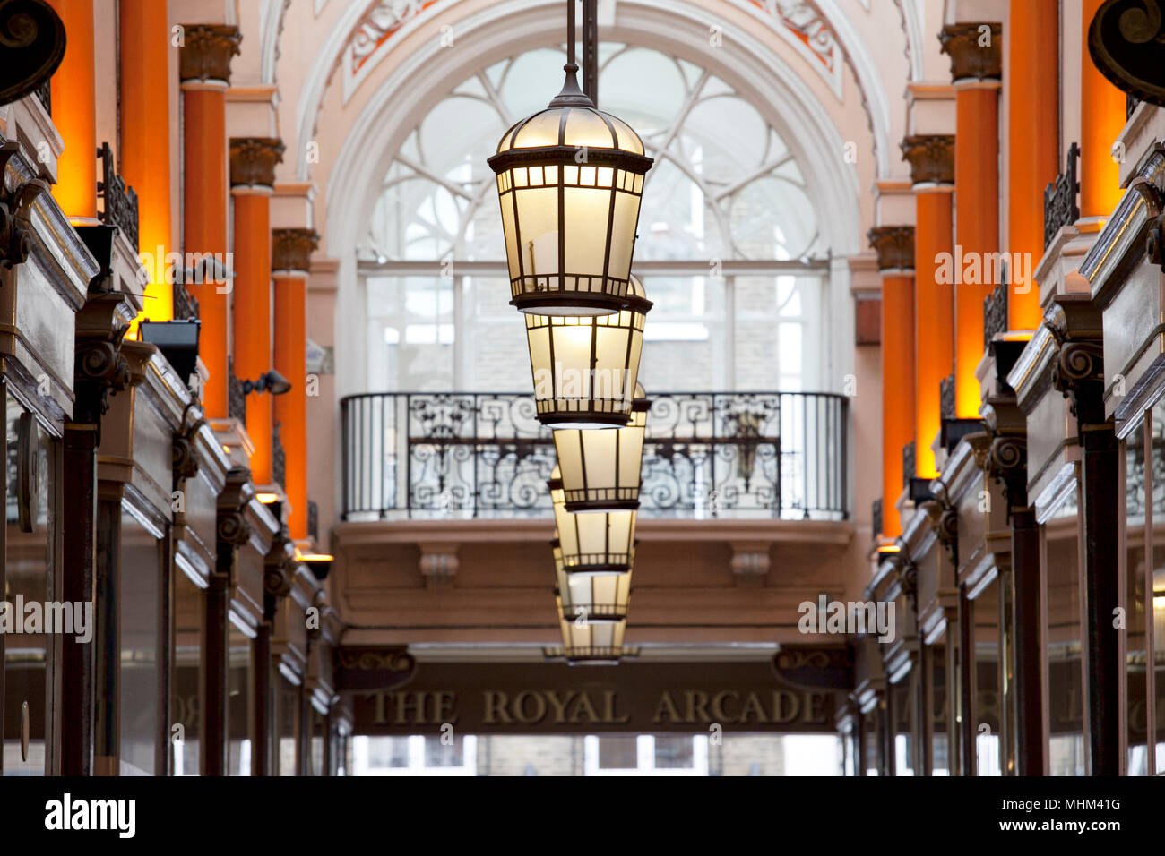 Die Royal Arcade London W1 Stockfoto