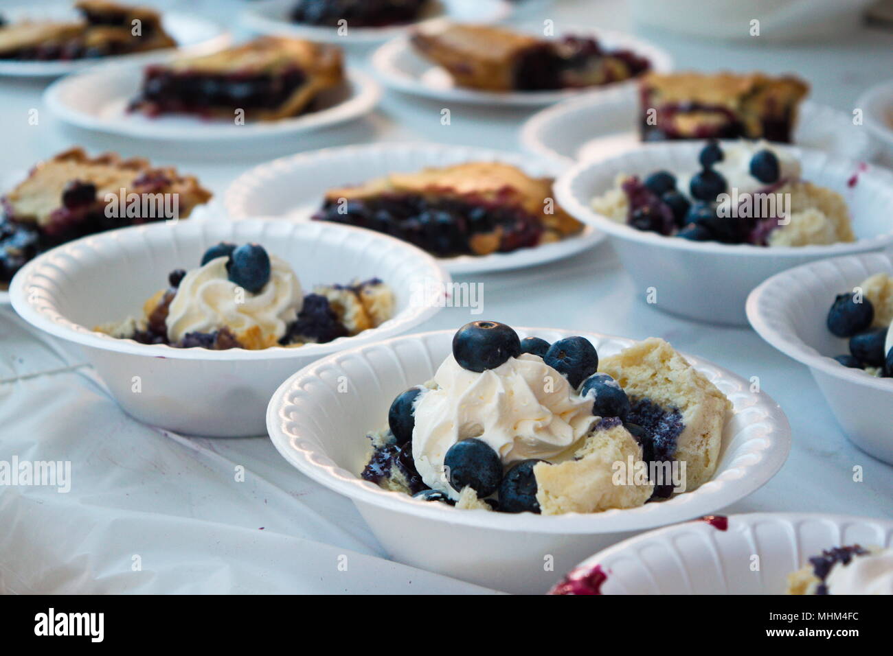 Blueberry Festival Lebensmittel Stockfoto