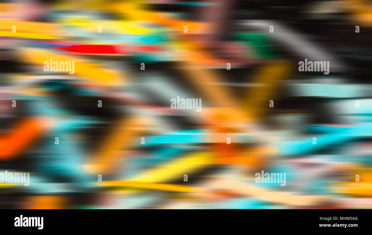 Abstrakte festlichen Hintergrund aus farbigen Streifen. Motley räumliche Textur mit irisierenden Farben verursacht eine 3D Sinn. Idee der Feier oder Party. Stockfoto