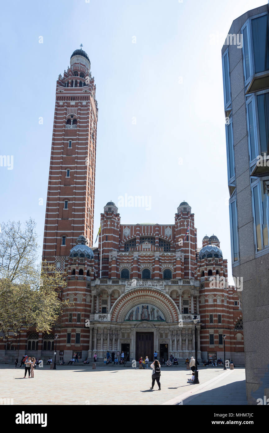 Westminster Cathedral, Victoria Street, Victoria, Westminster, London, England, Vereinigtes Königreich Stockfoto