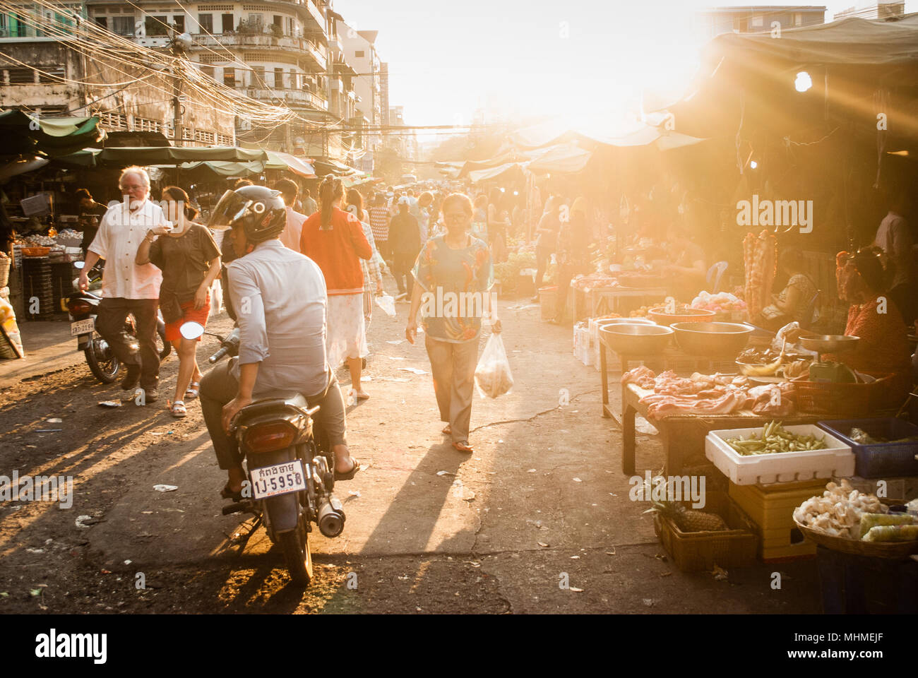 Kambodschanischen Markt Stockfoto