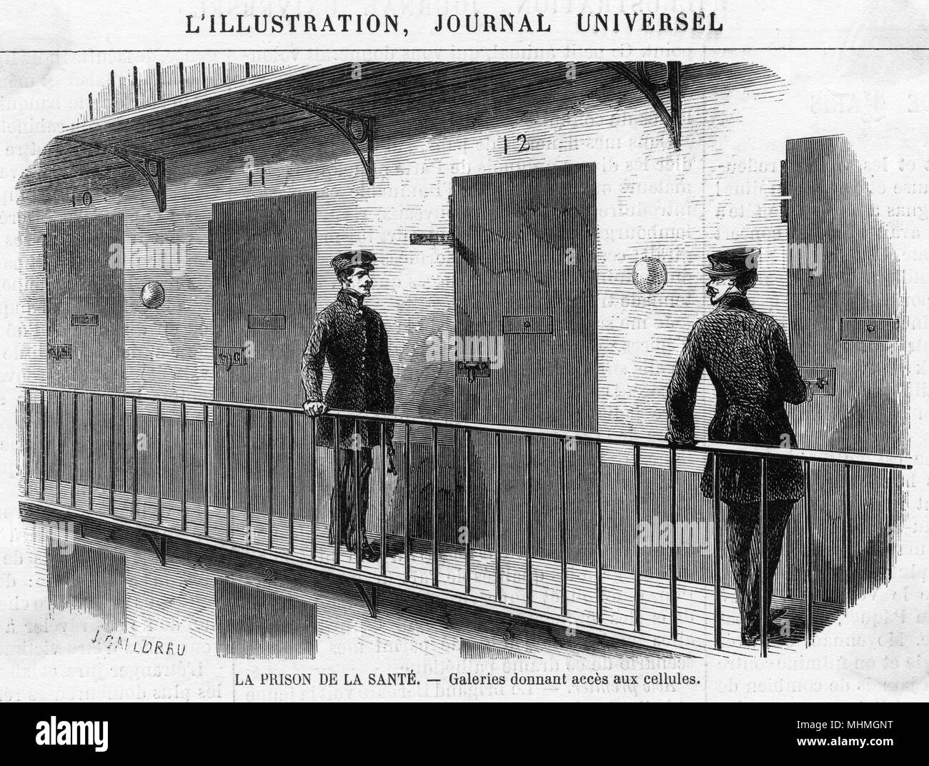Gefängnis La Sante, Paris. Stockfoto