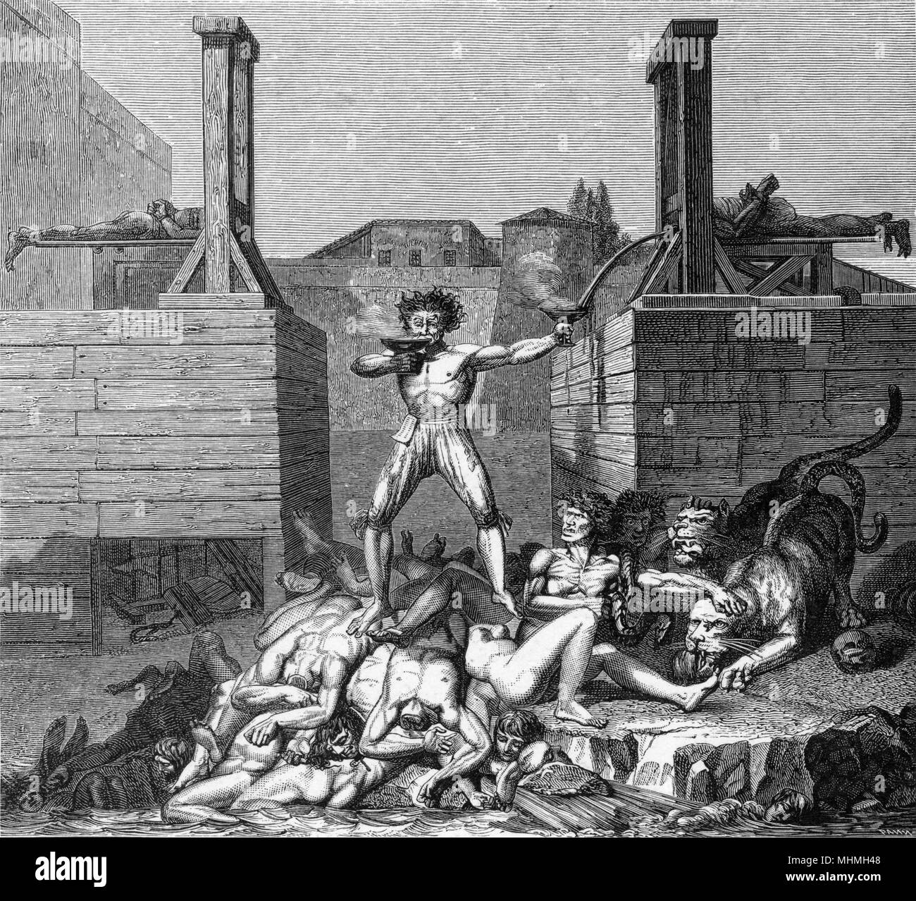 REVOLUTION SATIRE 1794 Stockfoto