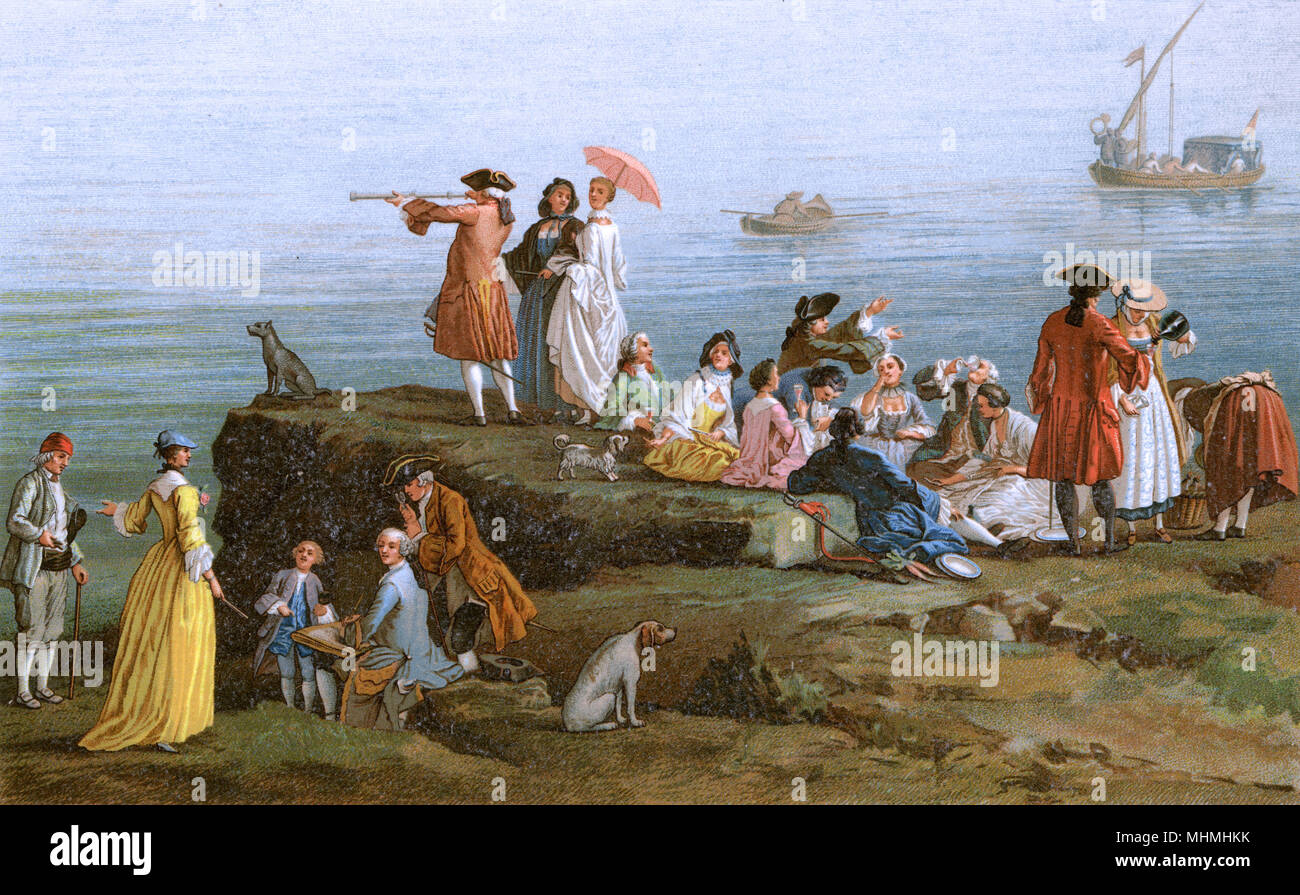 PICKNICK/VERNET-FAMILIE Stockfoto